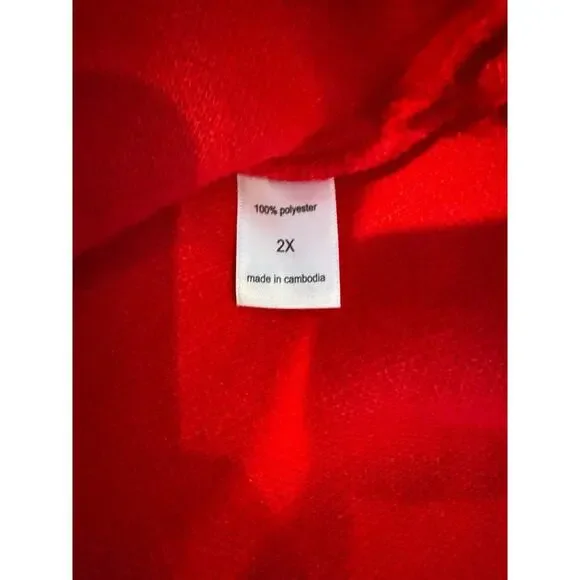 Maurices Women’s Plus Size 2X Red Wool Blend Coat Jacket NWT Style Number 213809 - Picture 9 of 11